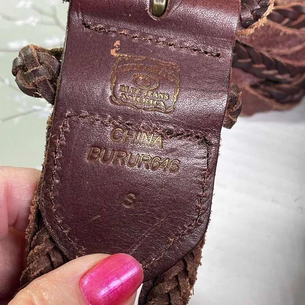 NWT Lucky Brand braided leather belt size S .
